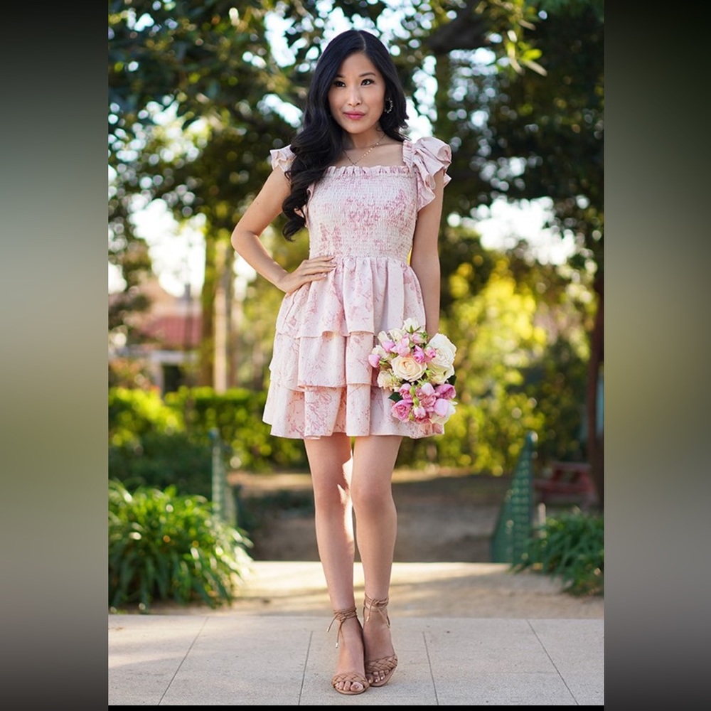 Brand New! Express pink Tier dress